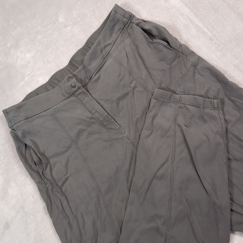 Lululemon Dynamic Days Pant Women Size 10 Gray Sage Excellent Cupro-Modal